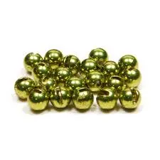 Hanak Competition Olive Metallic Tungsten Bead – Slotted For Nymph Rigs 1