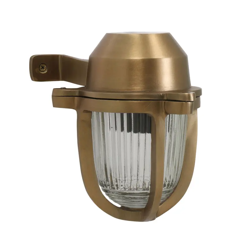 Harbour Exterior Wall Sconce – Antique Brass Finish, 15Cm X 19Cm 1