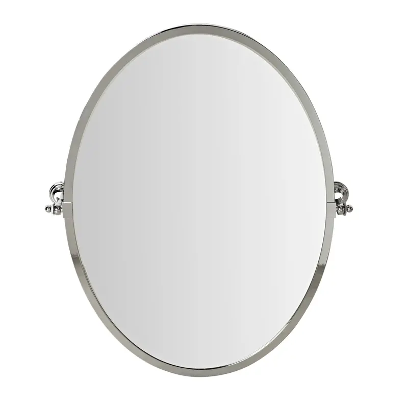 Hayden Chrome Oval Pivot Bathroom Mirror 1