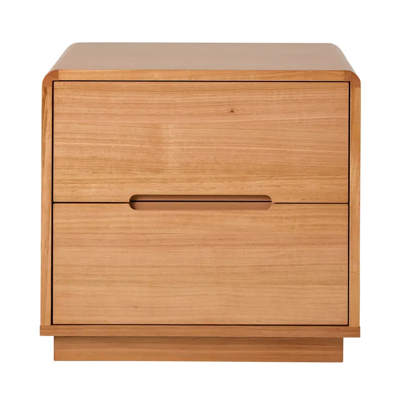Hazelbrook Two-Drawer Bedside Table – Compact Nightstand With Drawers 1