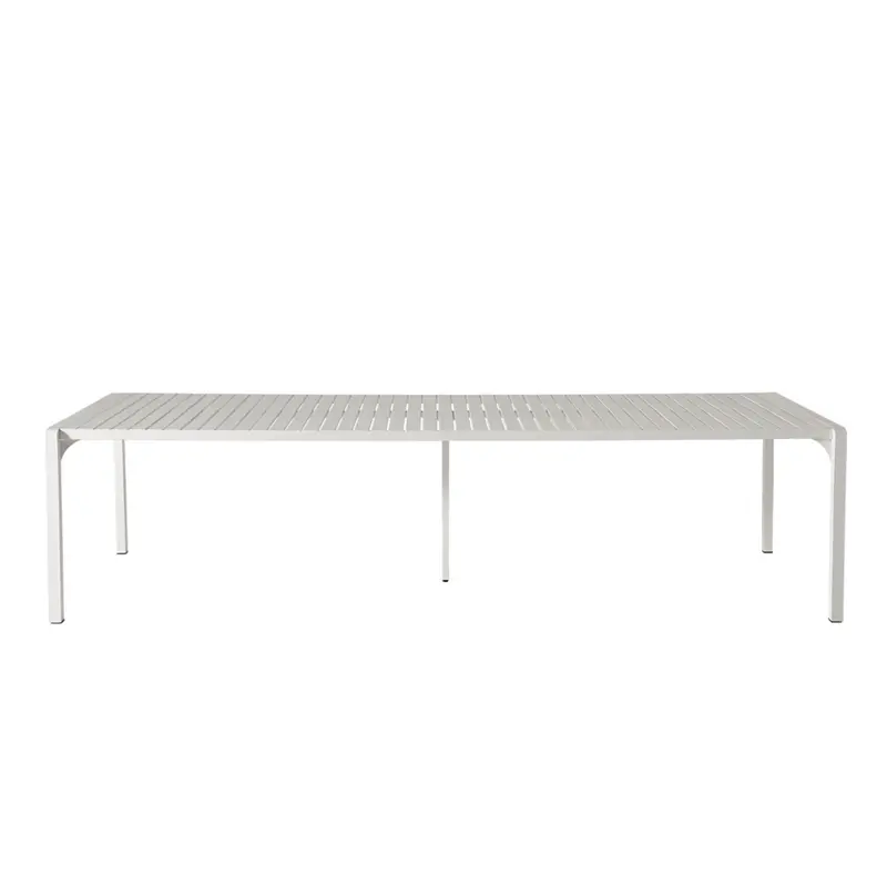 Kace 300Cm White Dining Table With Two 284Cm White Bench Seats 1
