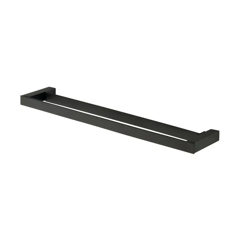 Kason 600Mm Matte Black Double Towel Rail 1