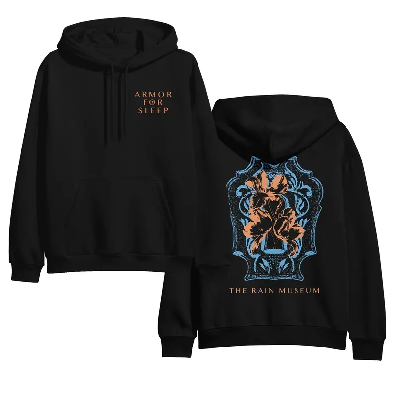 Keyhole Black Heavyweight Pullover Hoodie 1