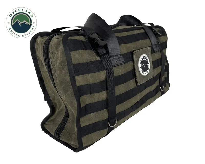 Large Waxed Canvas Recovery Gear Bag — #16 Size With Carry Handles & Straps 1