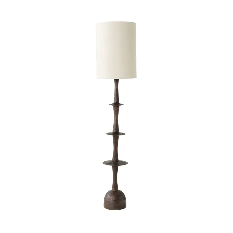 Lazuri Natural Wood Floor Lamp – 185Cm Tall Standing Light 1