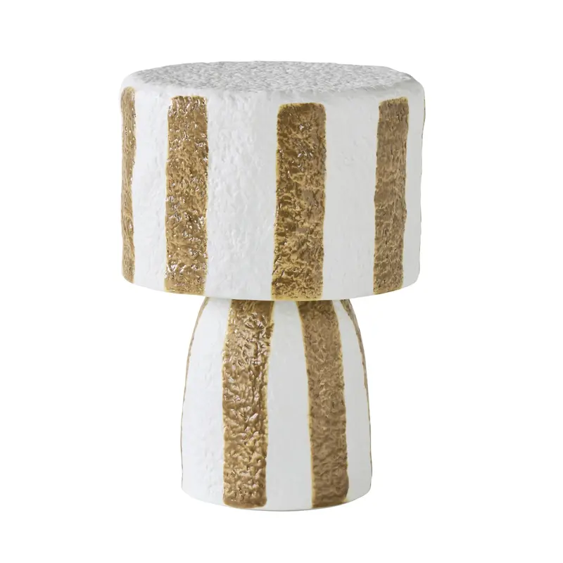 Leo Ceramic Table Lamp In Latte Tone – 26 Cm Height 1