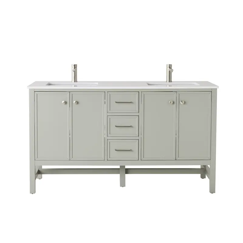 Liam 1550Mm Evergreen Fog Double Bathroom Vanity 1