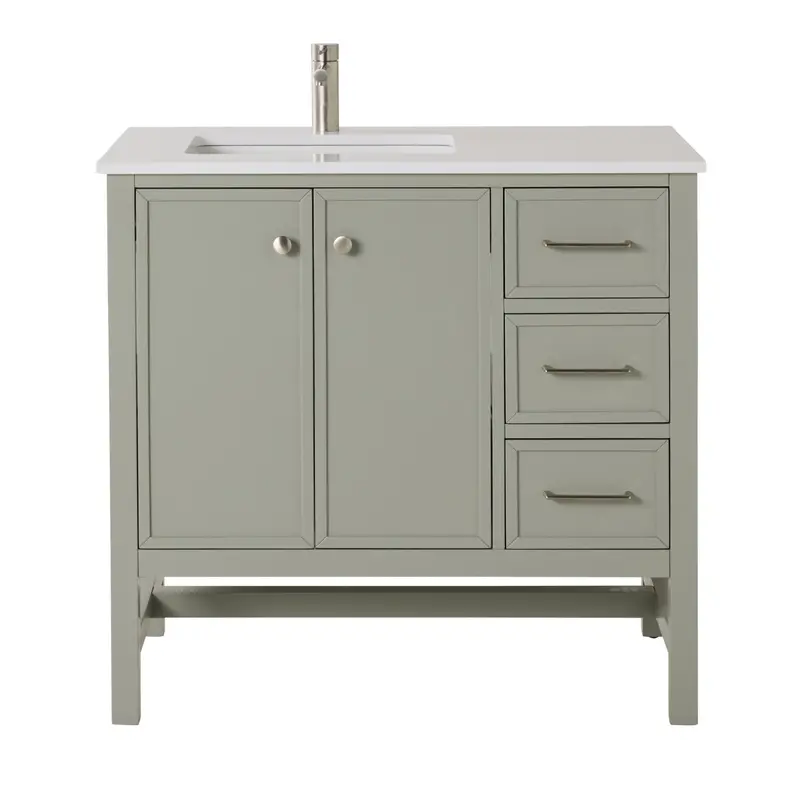 Liam 940Mm Evergreen Fog Single Bathroom Vanity 1