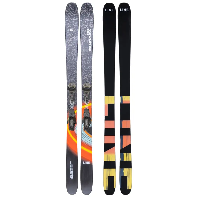Line Pandora 92 Skis With Quikclik Bindings – Women’S All-Mountain Package 1