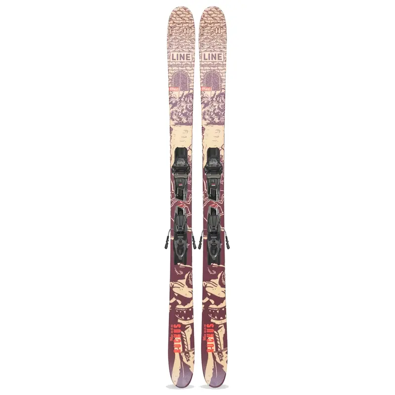 Line Ruckus Kids Skis With Quikclik Bindings 1