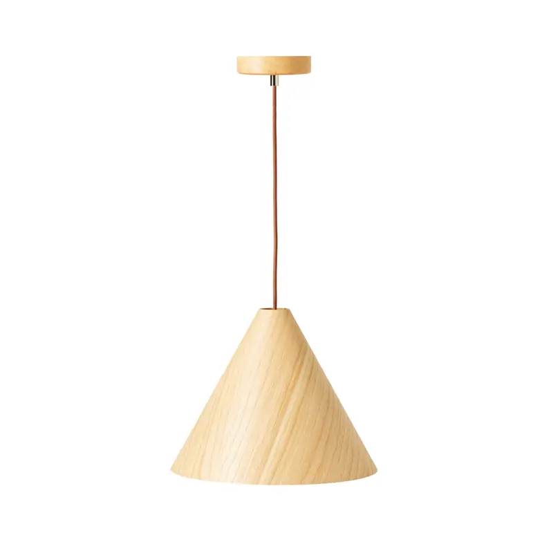 Lockie Compact Wooden Pendant – 33X25 Cm Minimalist Profile 1