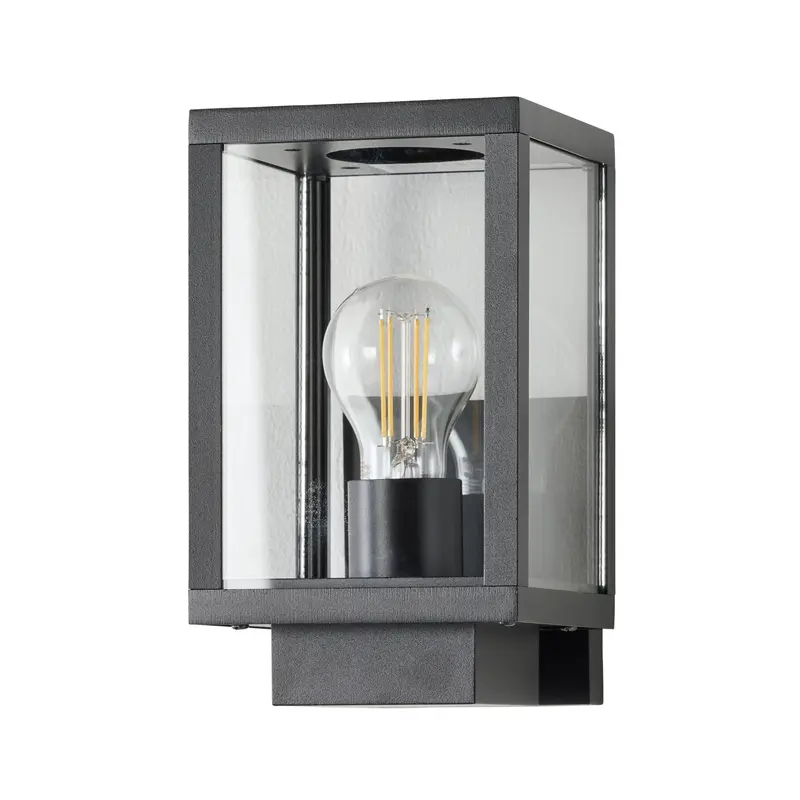 Logan Single-Light Black Exterior Wall Bracket Light 1