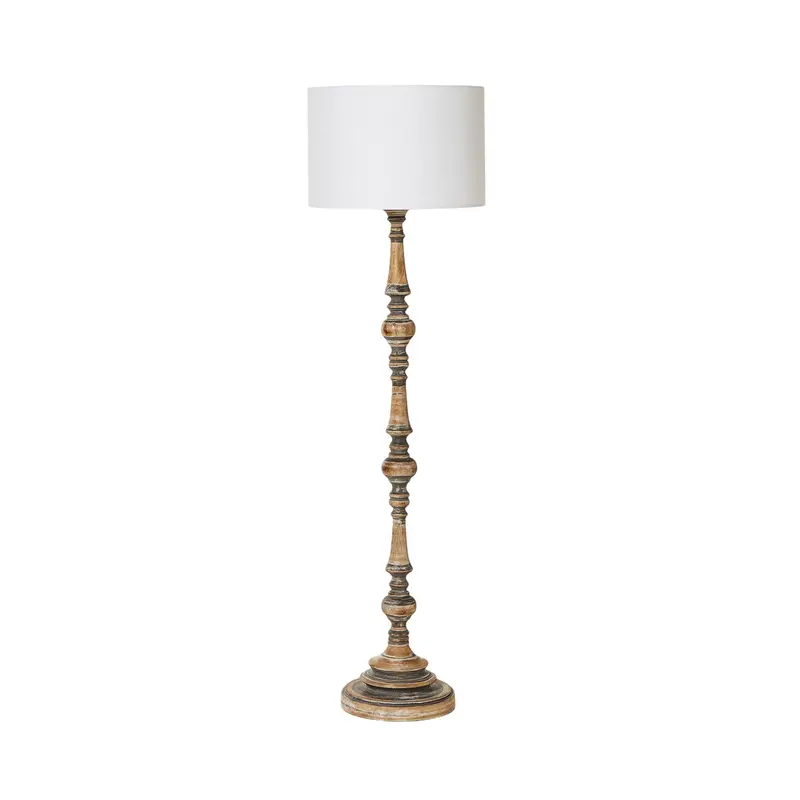 Marima Tall Wooden Floor Lamp – 161Cm Sculptural Design 1