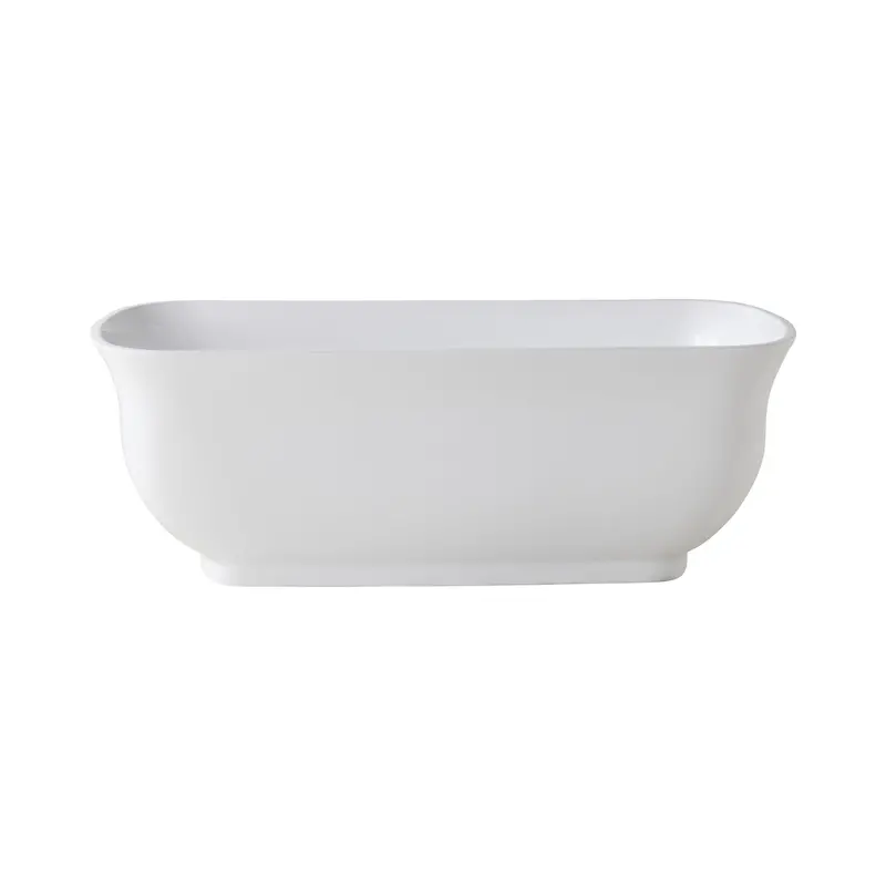 Messina 1700Mm Freestanding Bath In Pure White Finish 1
