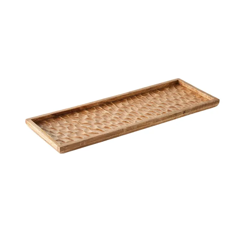 Moana Hammered Metal Small Serving Platter – 56X20.5Cm 1