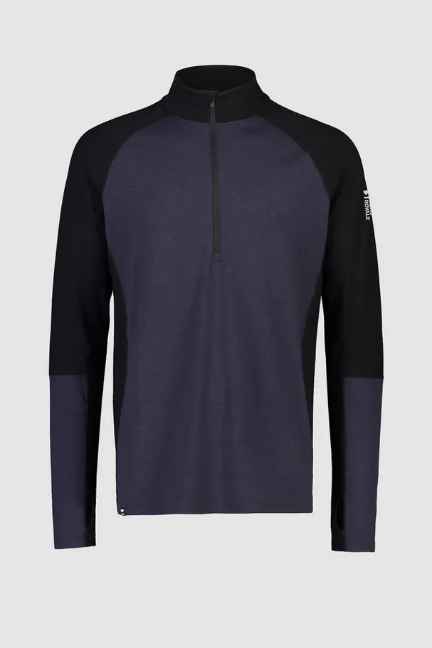 Mons Royale Men’S Olympus 1/2-Zip Long Sleeve – Merino Base Layer Top, 2025/2026 1
