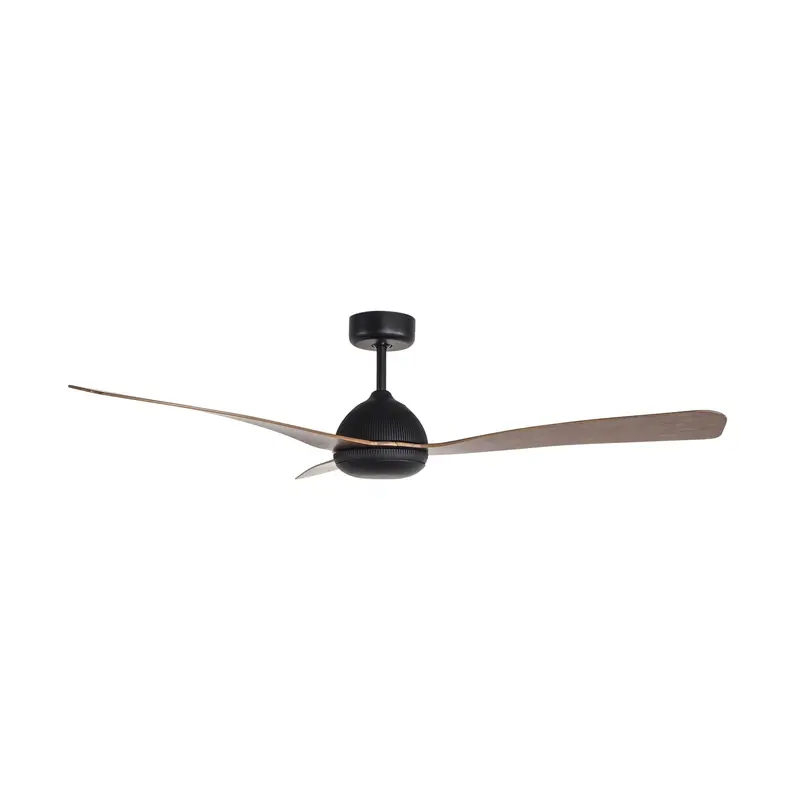 Moreton Dc Ceiling Fan – Indoor/Outdoor Use, 132 Cm, Black & Hickory 1