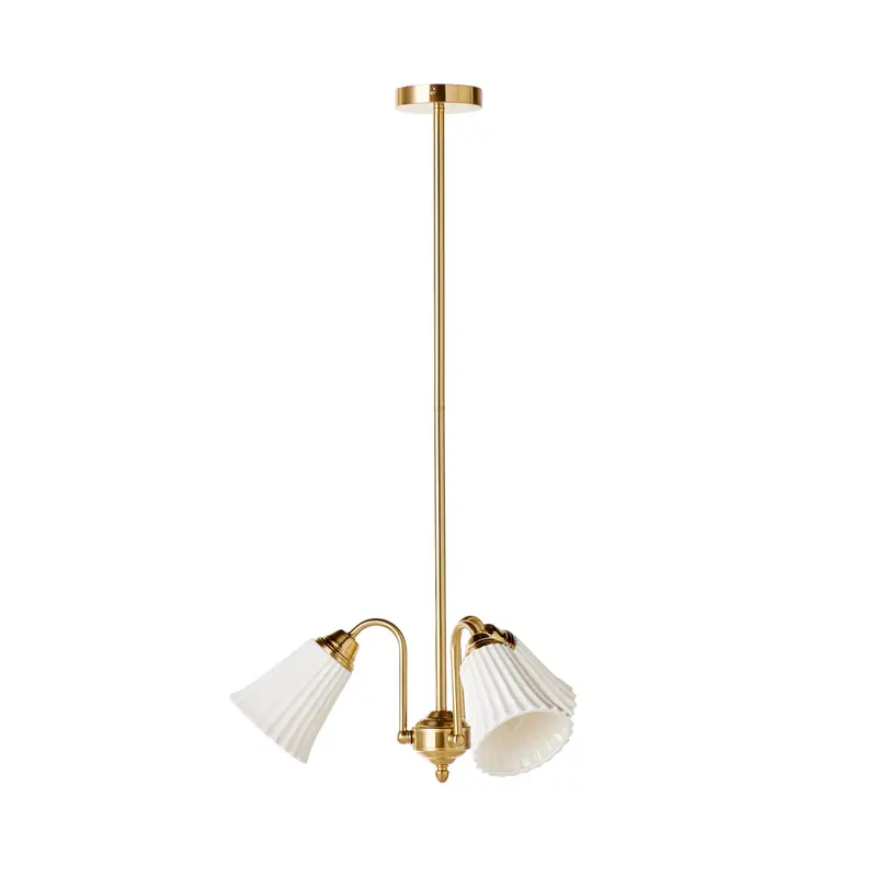 Mossman Ivory Porcelain Pendant Light – Three-Light Fixture, 50 X 93 Cm 1