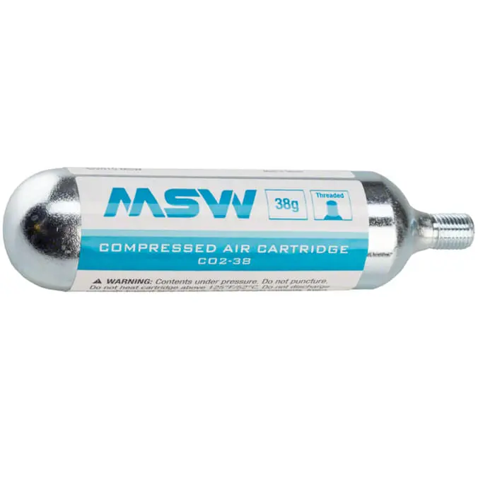 Msw 38G Threaded Co2 Cartridge For Inflators 1