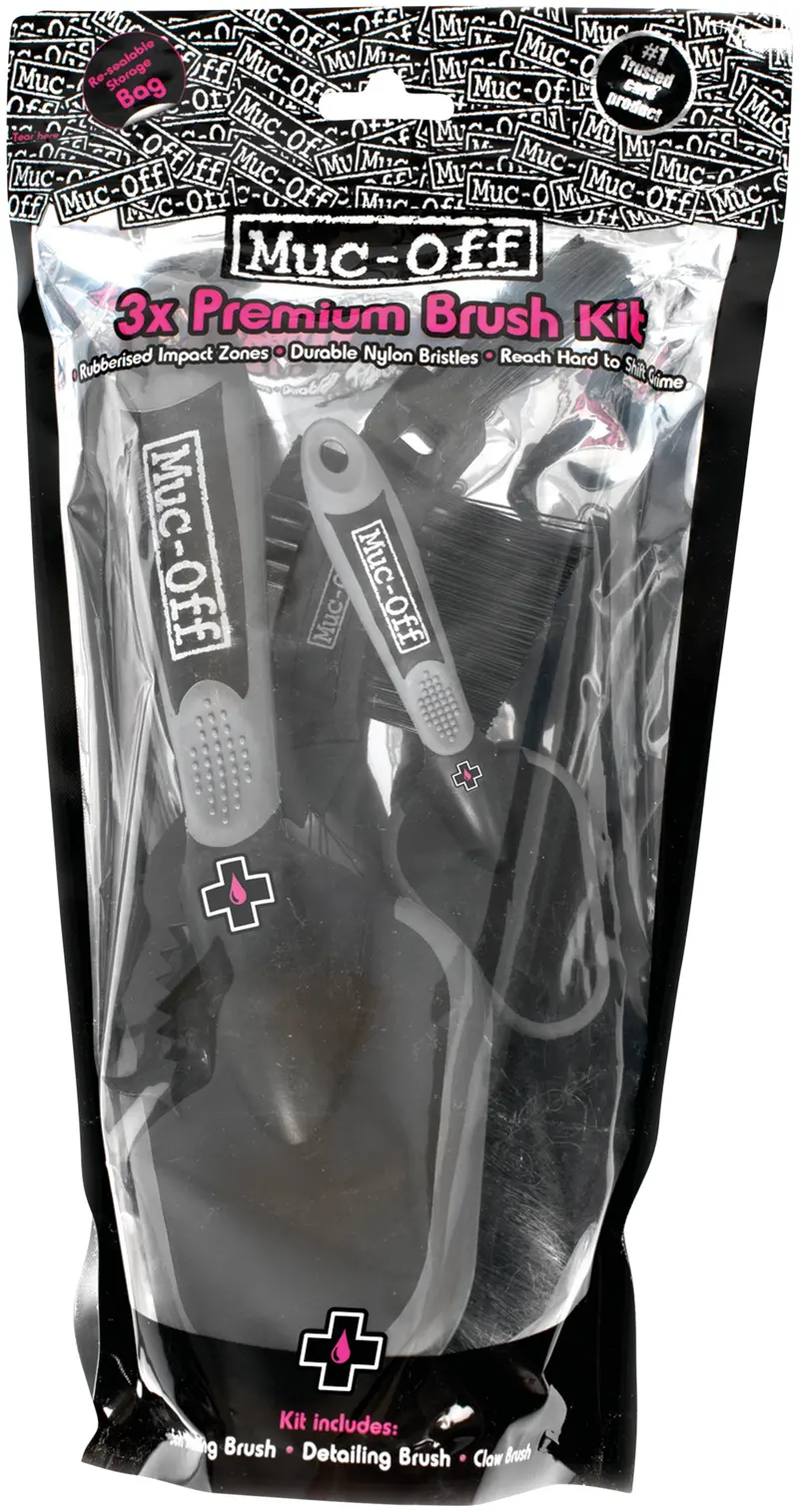 Muc-Off 3-Piece Premium Brush Cleaning Set 1