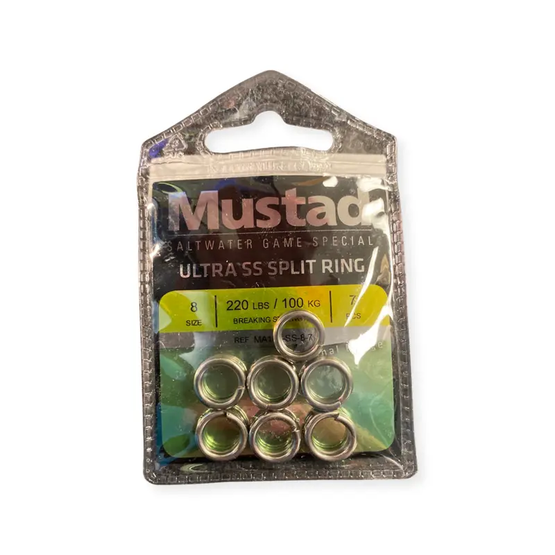 Mustad Stainless Steel Split Rings – Corrosion-Resistant 1