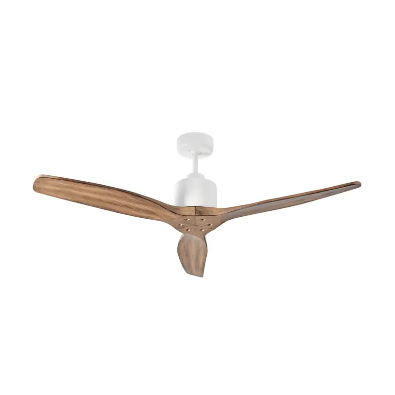 Nadi Dc Ceiling Fan – Indoor White & Ash Wood Model With Remote (122Cm) 1