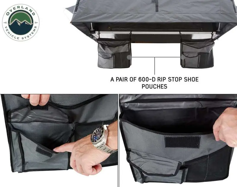 Nomadic 2 Rooftop Tent Shoe Storage Bags By Overland Vehicle Systems 1