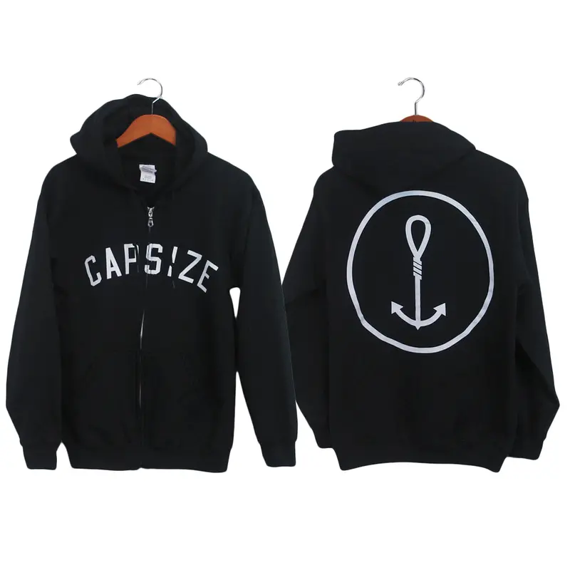 Noose Anchor Black Full-Zip Hoodie 1
