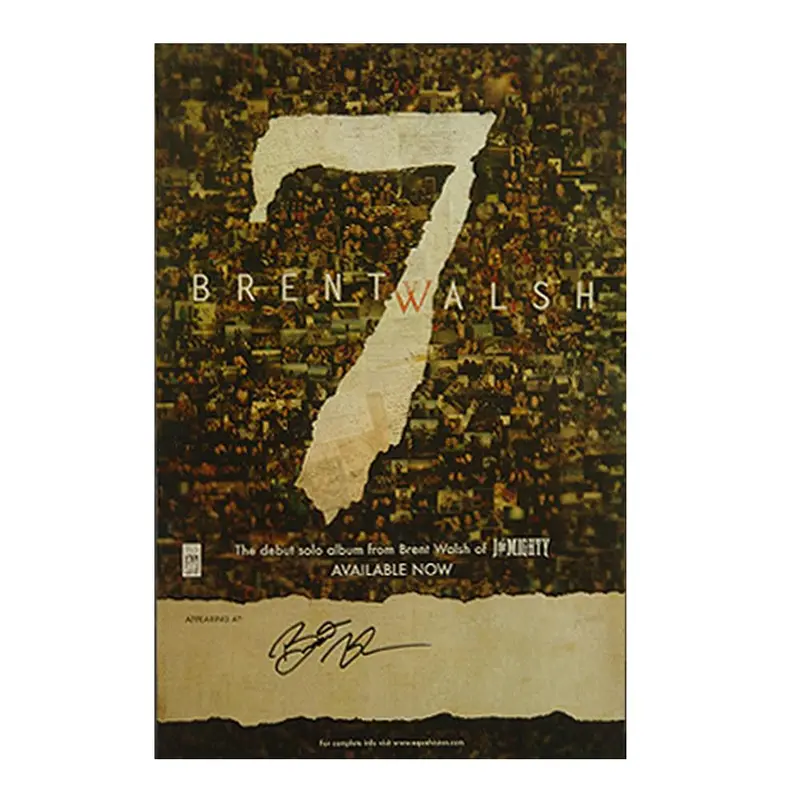 Number 7 Band-Signed Collector Poster 1
