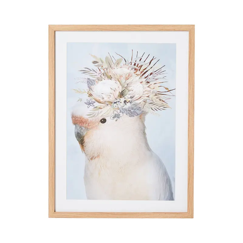 'Off To The Races' Illustrated Glass Print – Framed, 60X80 Cm 1