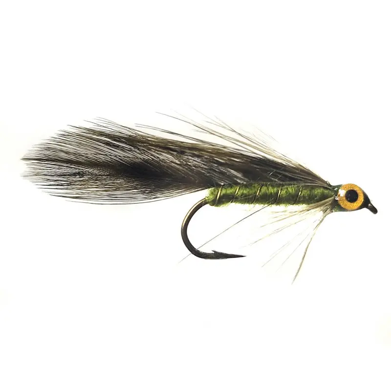 Olive Minnow Streamer Fly – Set Of 6 Hand-Tied Patterns 1