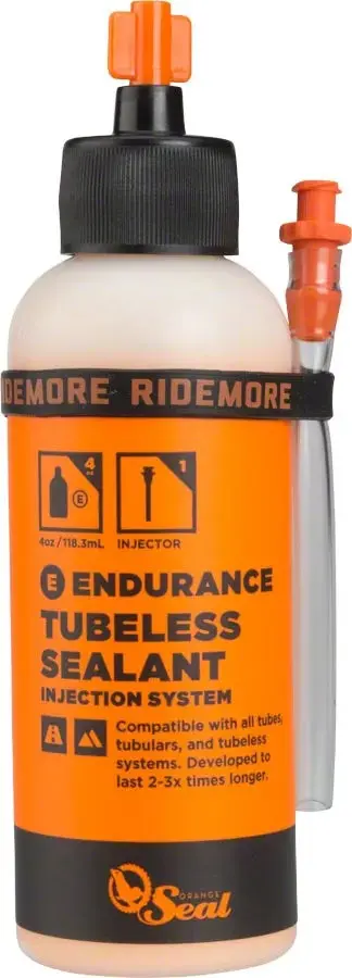 Orange Seal 4Oz Tubeless Tire Sealant With Twist-Lock Applicator 1