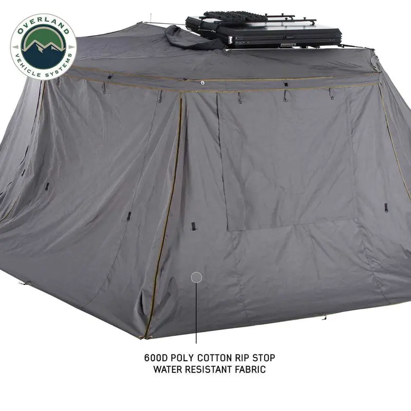 Overland Vehicle Systems Nomadic 270° Driver-Side Awning Wall – Model 2 (Window Only) 1