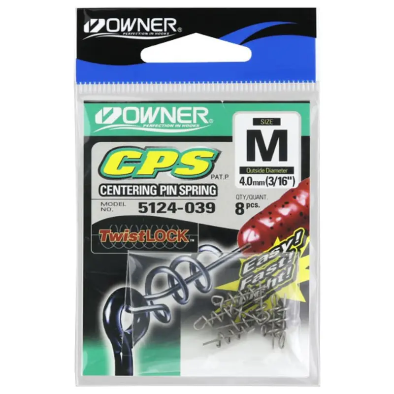 Owner Centering Pin Spring Accessories – For Secure Bait Positioning On Jigs (Model 5124) 1