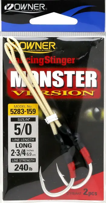 Owner Monster Dancing Stinger Assist Hooks – Multi-Point Rigging System For Big Game (Model 5283) 1