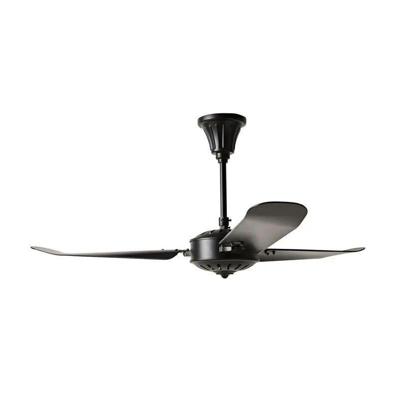 Palm Cove Ceiling Fan With Light – 137Cm Black Ac Motor & Blades 1