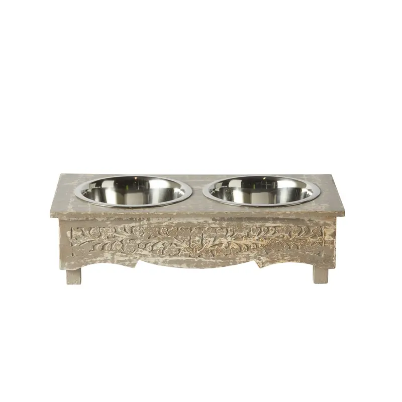 Parvani Dual-Compartment Pet Feeding Bowl – 51X25X14 Cm 1