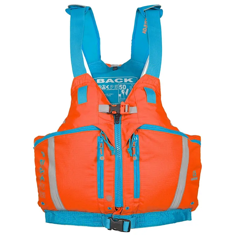 Peak Uk Explorer Zippered Buoyancy Aid – Orange & Blue 1