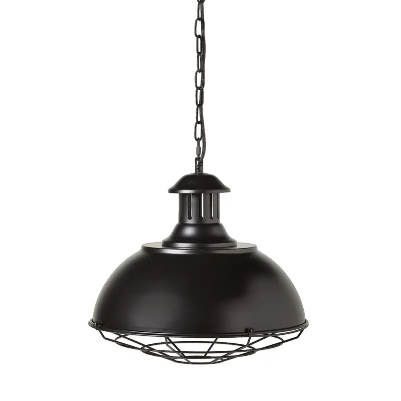 Pelham Industrial Cage Pendant Light – Single Shade 1