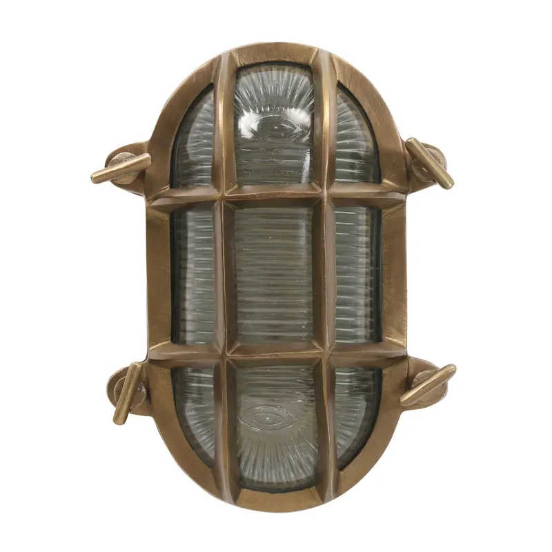 Portside Outdoor Wall Sconce – Antique Brass, 15Cm X 20Cm 1