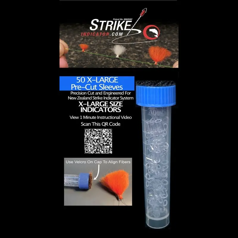 Pre-Cut X-Large Strike Indicator Sleeves (Pack Of 50) 1