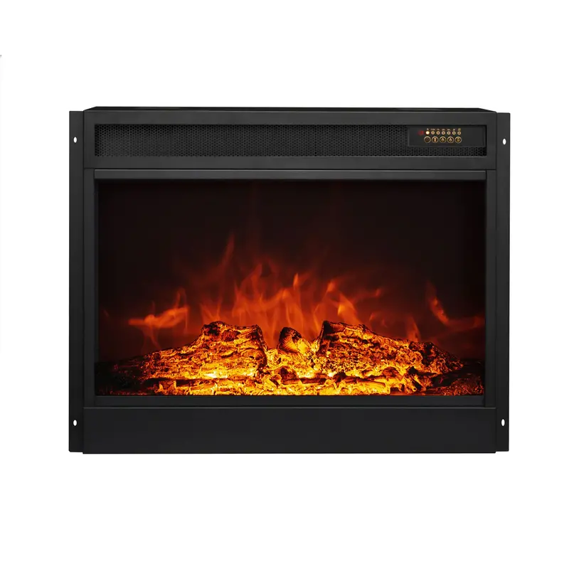 Prescott Wall-Mounted Electric Fireplace Insert – 1500W, Realistic Flame Effect 1