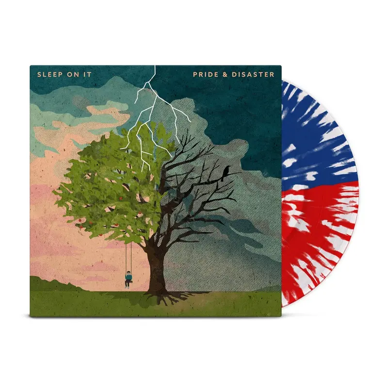 Pride & Disaster – Blue & Red Split Vinyl With White Splatter – 250-Copy Release 1