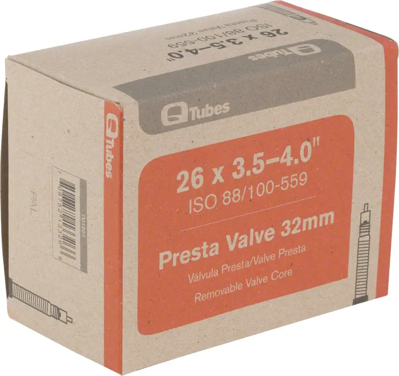 Q-Tubes Fat Bike Presta Valve Inner Tube – Heavy-Duty Rubber 1