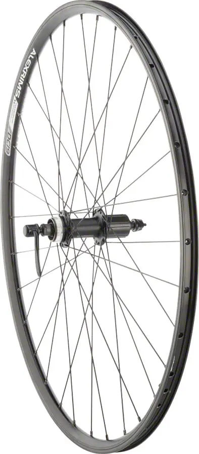 Quality Wheels Value Double Wall Rear Wheel – 700C Disc Brake Rim + Hub Combo 1