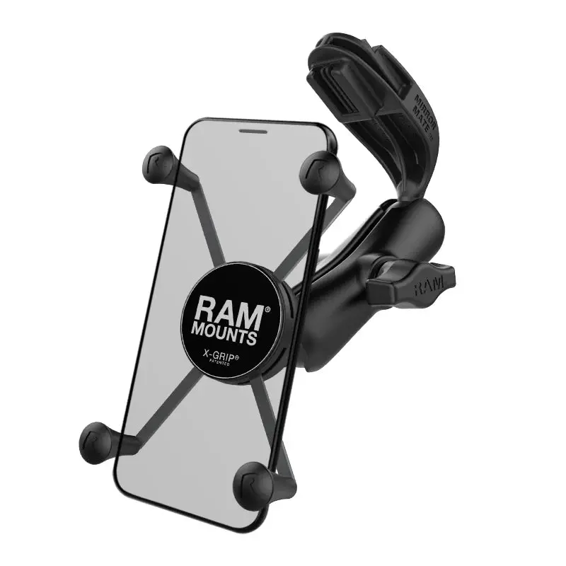 Ram X-Grip Large Phone Mount With Mirror-Mate Compatibility For Gm Vehicles 1