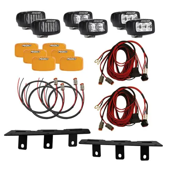 Rigid Industries Triple Sr-M Fog Light Kit For Ford Bronco (2021+) With Modular Bumper – Model 46731 1