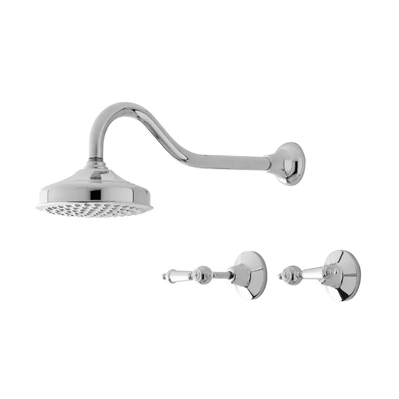 Rochelle 6-Inch Chrome Shower Mixer And Handset 1