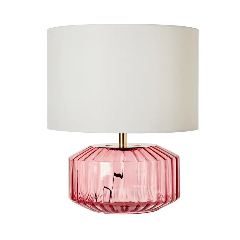 Rosebud Blush Glass Table Lamp – 46 Cm Height 1