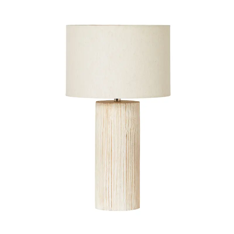 Samara Hand-Turned Wooden Table Lamp – 51 Cm Tall Accent Light 1